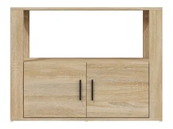 Aparador madera contrachapada color roble Sonoma 80x30x60 cm