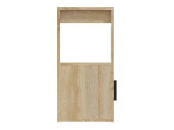 Aparador madera contrachapada color roble Sonoma 80x30x60 cm