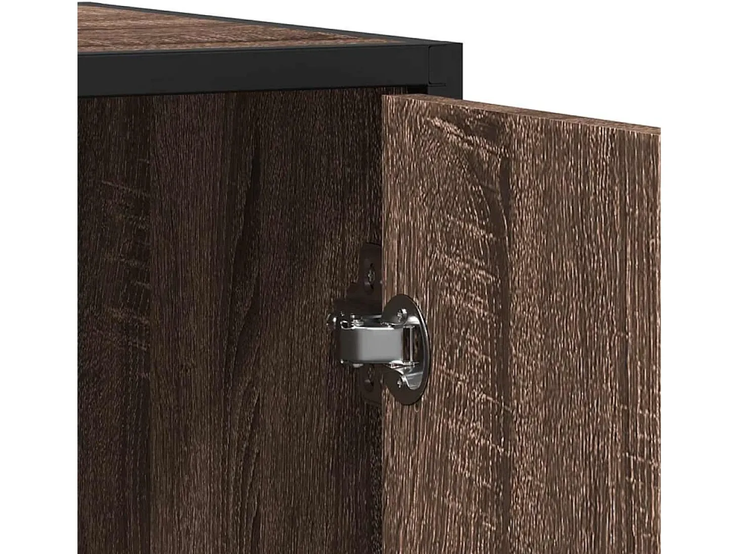 Aparador madera contrachapada marrón roble 94x35x76 cm