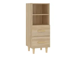 Aparador madera contrachapada color roble Sonoma 34,5x34x90 cm