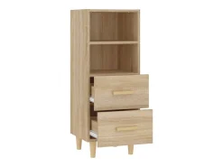 Aparador madera contrachapada color roble Sonoma 34,5x34x90 cm
