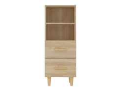 Aparador madera contrachapada color roble Sonoma 34,5x34x90 cm