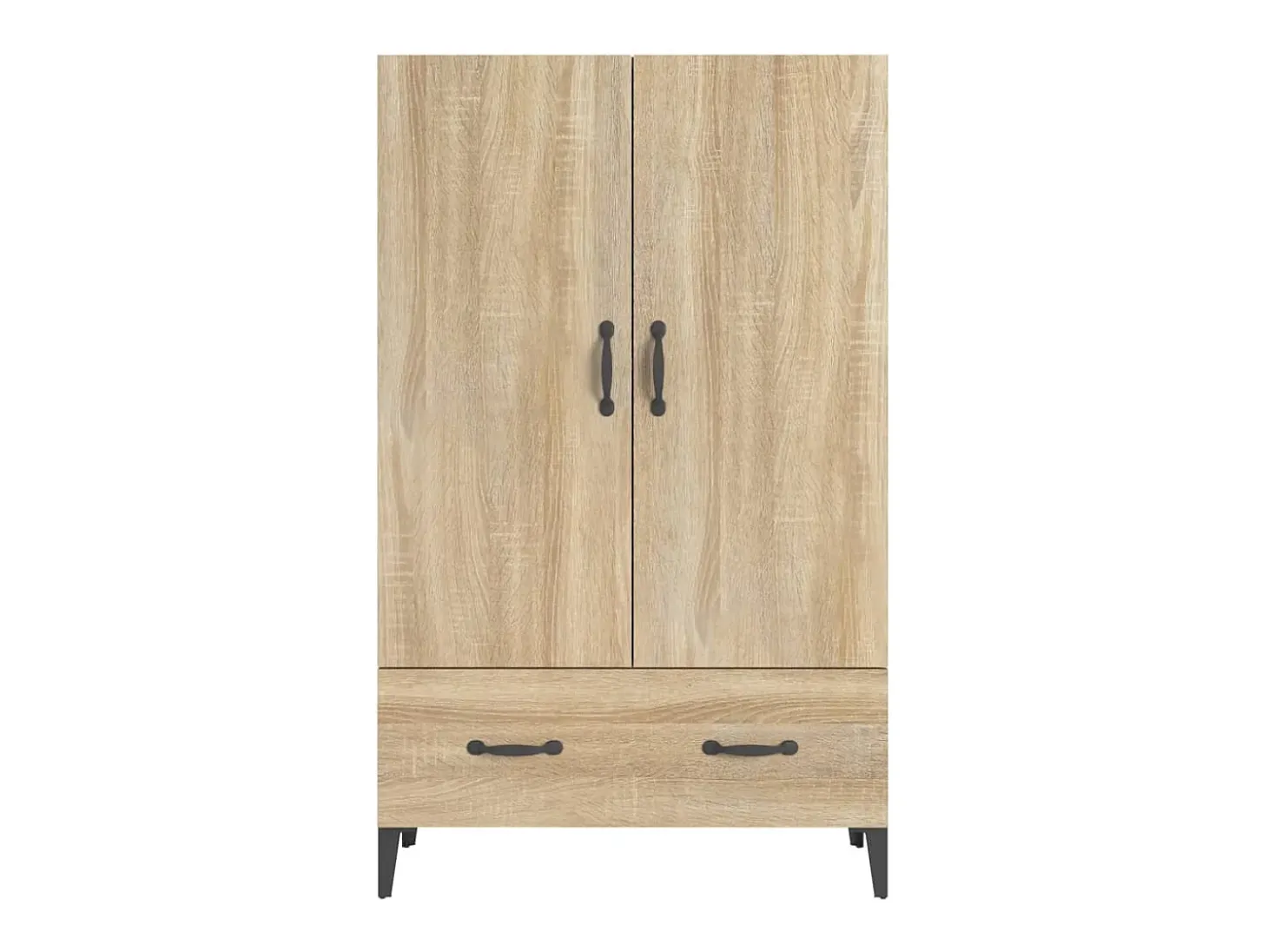 Aparador madera contrachapada roble Sonoma 70x31x115 cm
