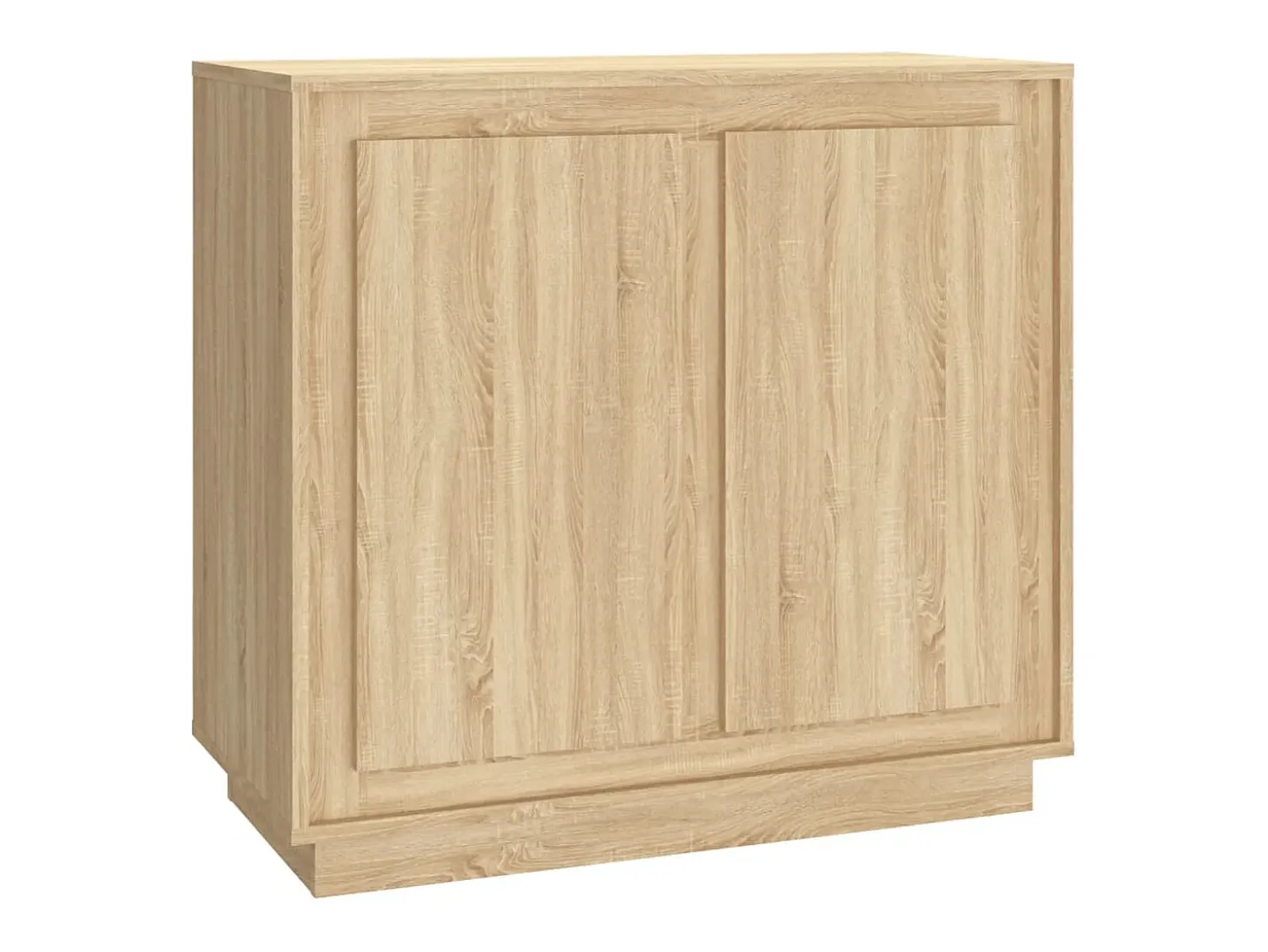 Aparador madera contrachapada color roble Sonoma 80x34x75 cm