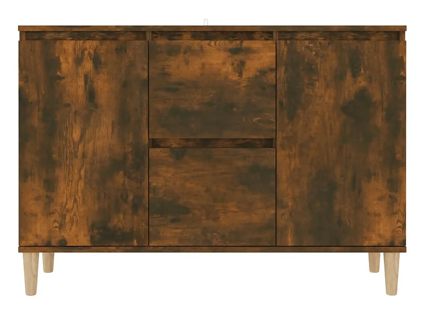 Aparador madera contrachapada color roble ahumado 103,5x35x70cm ES58758