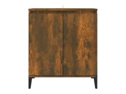 Aparador madera contrachapada color roble ahumado 60x35x70 cm
