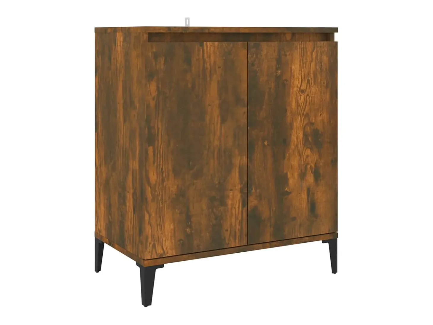 Aparador madera contrachapada color roble ahumado 60x35x70 cm