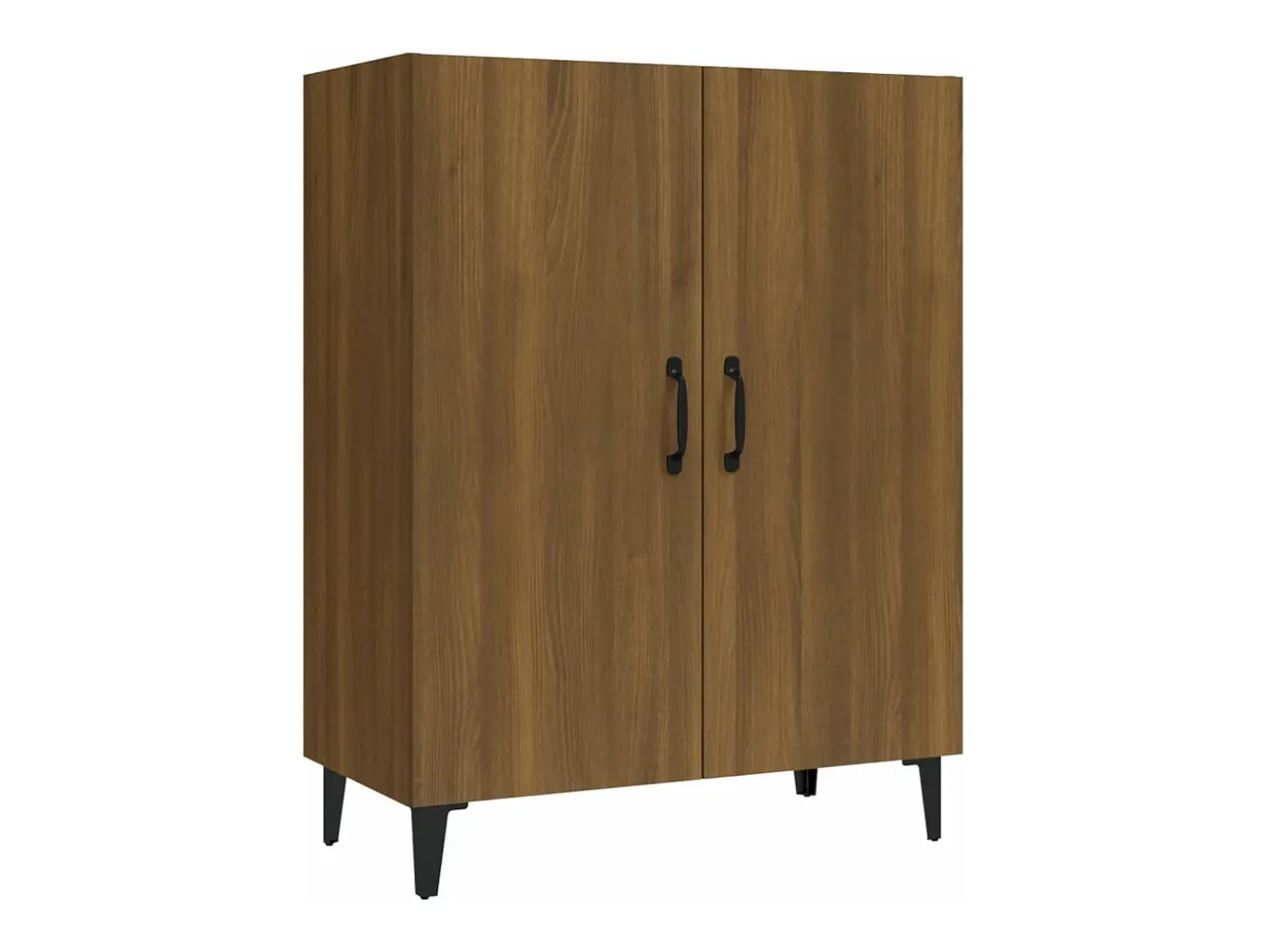 Aparador madera contrachapada color roble marrón 70x34x90 cm