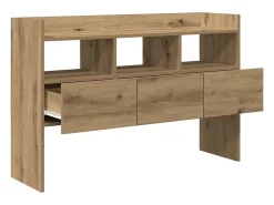 Aparador madera contrachapada roble artisian 105x30x70 cm