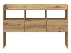 Aparador madera contrachapada roble artisian 105x30x70 cm