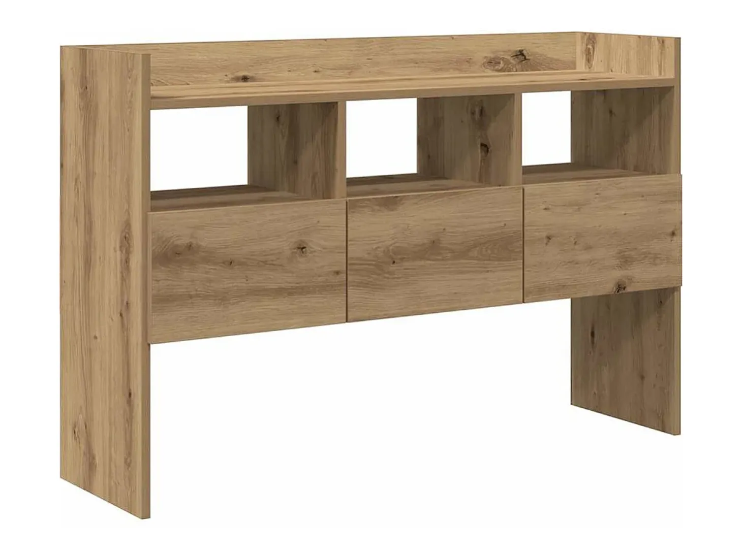 Aparador madera contrachapada roble artisian 105x30x70 cm