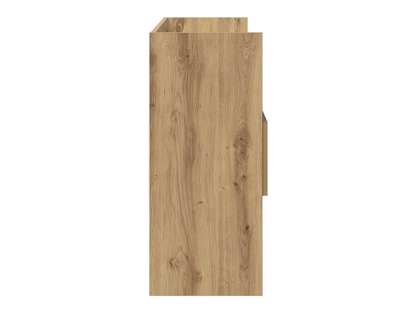 Aparador madera contrachapada roble artisian 105x30x70 cm