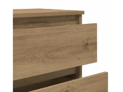 Aparador madera contrachapada roble artisian 60x35x70 cm