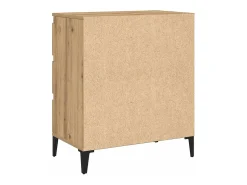 Aparador madera contrachapada roble artisian 60x35x70 cm