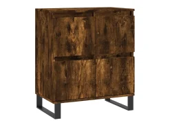 Aparador madera contrachapada color roble ahumado 60x35x70 cm ES98949