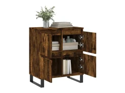 Aparador madera contrachapada color roble ahumado 60x35x70 cm ES98949