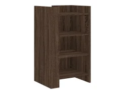 Aparador madera contrachapada marrón roble 45x35x75 cm