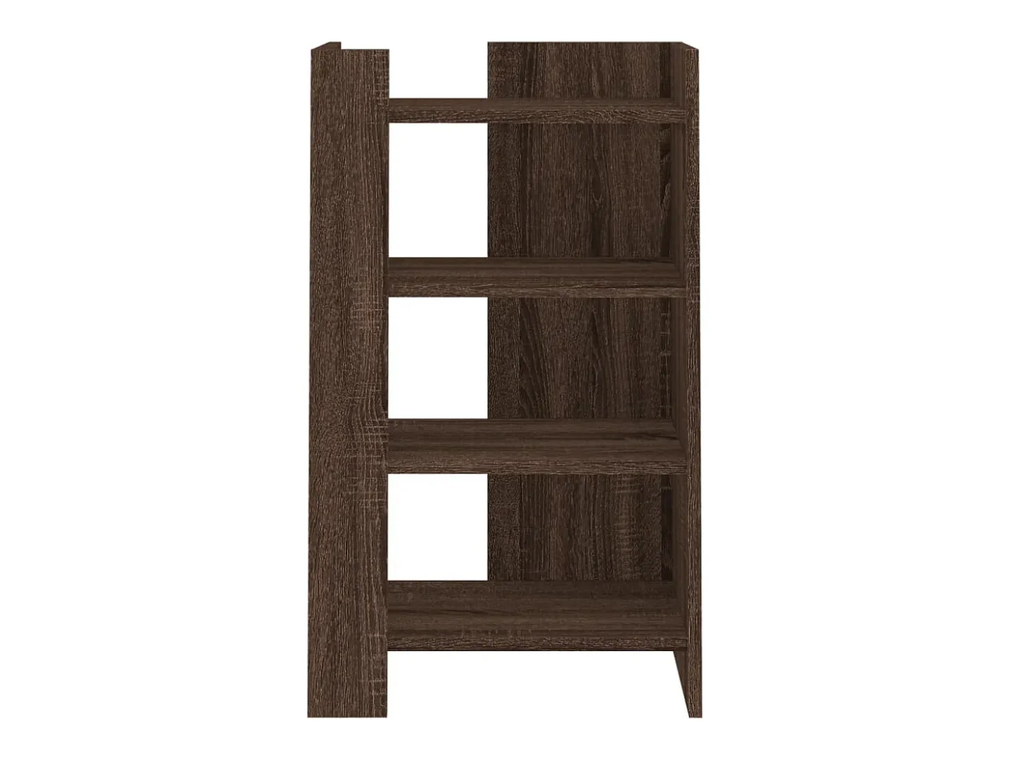 Aparador madera contrachapada marrón roble 45x35x75 cm