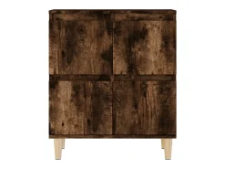 Aparador madera contrachapada color roble ahumado 60x35x70 cm