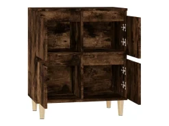 Aparador madera contrachapada color roble ahumado 60x35x70 cm