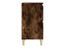 Aparador madera contrachapada color roble ahumado 60x35x70 cm