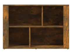 Aparador madera contrachapada color roble ahumado 80x30x54 cm