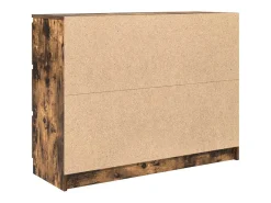 Aparador madera contrachapada color roble ahumado 100x35x76 cm