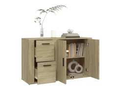 Aparador madera contrachapada roble Sonoma 100x33x59,5 cm ES83267