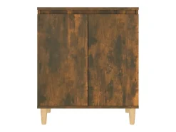 Aparador madera contrachapada color roble ahumado 60x35x70 cm