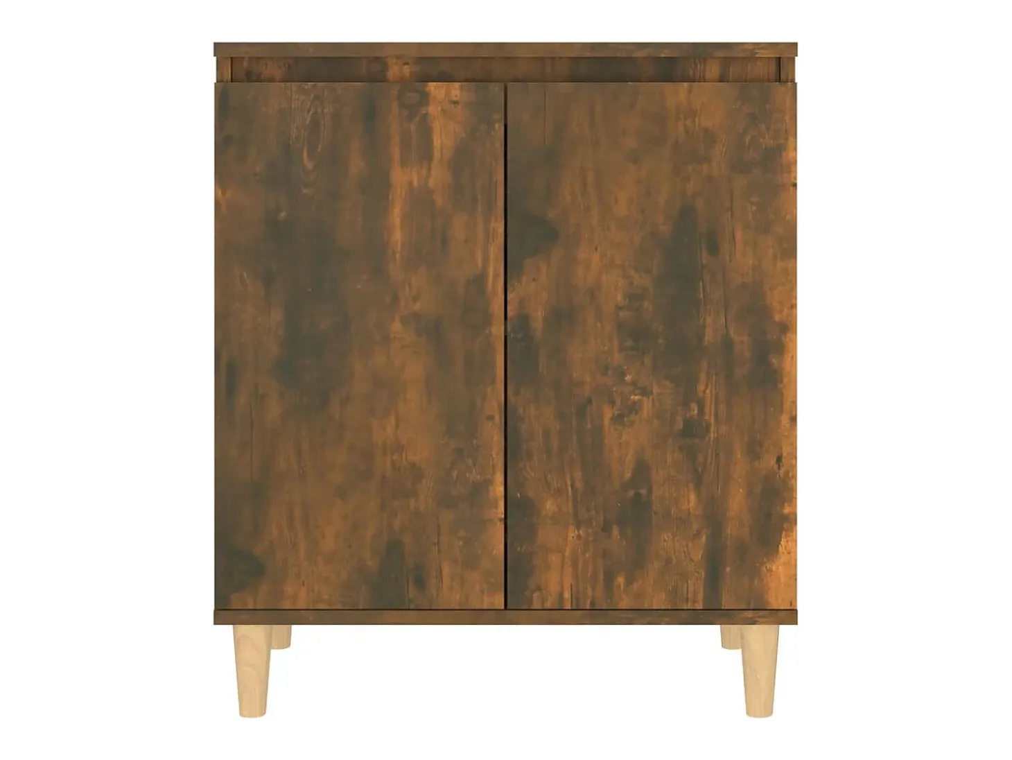 Aparador madera contrachapada color roble ahumado 60x35x70 cm