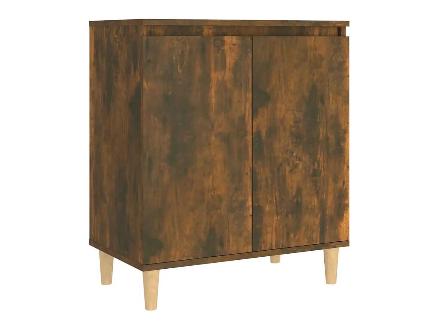 Aparador madera contrachapada color roble ahumado 60x35x70 cm