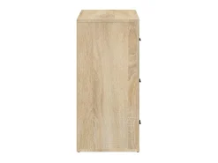 Aparador madera contrachapada color roble Sonoma 80x33x70 cm ES87218
