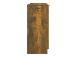 Aparador madera contrachapada color roble ahumado 60x30x70 cm