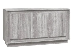 Aparador madera contrachapada gris Sonoma 102x35x55 cm ES568503