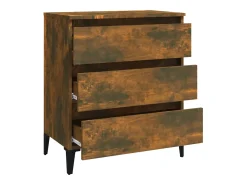 Aparador madera contrachapada color roble ahumado 60x35x69 cm
