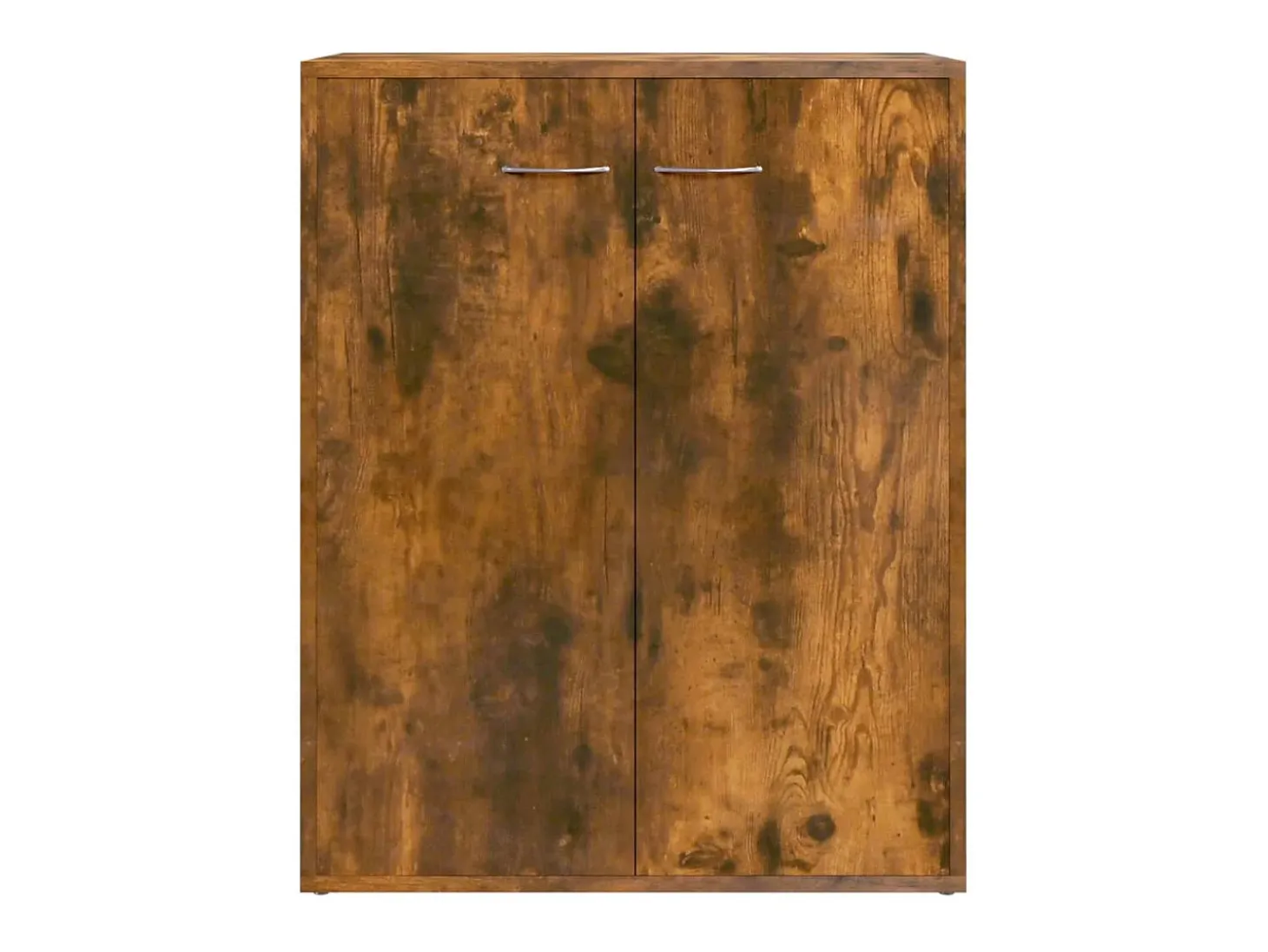 Aparador madera contrachapada color roble ahumado 60x30x75 cm