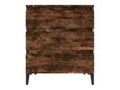 Aparador madera contrachapada color roble ahumado 60x35x70 cm ES45033