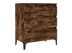 Aparador madera contrachapada color roble ahumado 60x35x70 cm ES45033