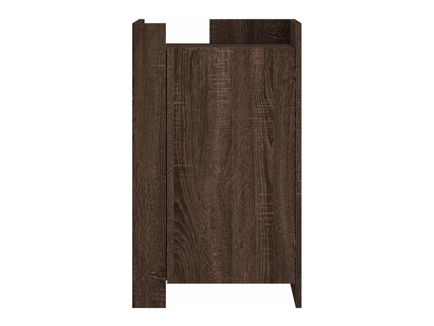 Aparador madera contrachapada marrón roble 45x35x75 cm