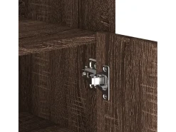 Aparador madera contrachapada marrón roble 45x35x75 cm