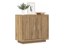Aparador madera contrachapada roble artisian 80x40x75 cm