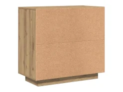 Aparador madera contrachapada roble artisian 80x40x75 cm