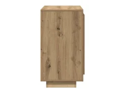 Aparador madera contrachapada roble artisian 80x40x75 cm