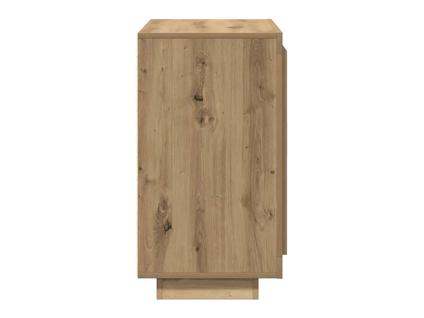 Aparador madera contrachapada roble artisian 80x40x75 cm