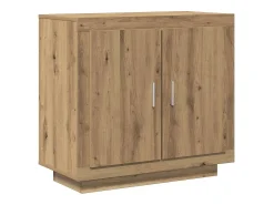Aparador madera contrachapada roble artisian 80x40x75 cm