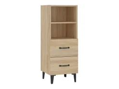 Aparador madera contrachapada color roble Sonoma 34,5x34x90 cm