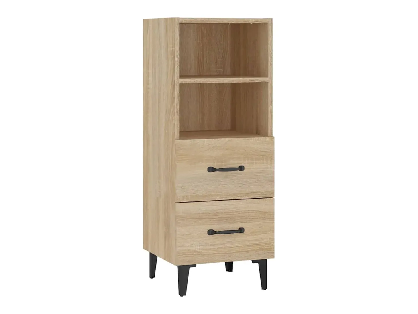 Aparador madera contrachapada color roble Sonoma 34,5x34x90 cm