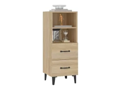 Aparador madera contrachapada color roble Sonoma 34,5x34x90 cm