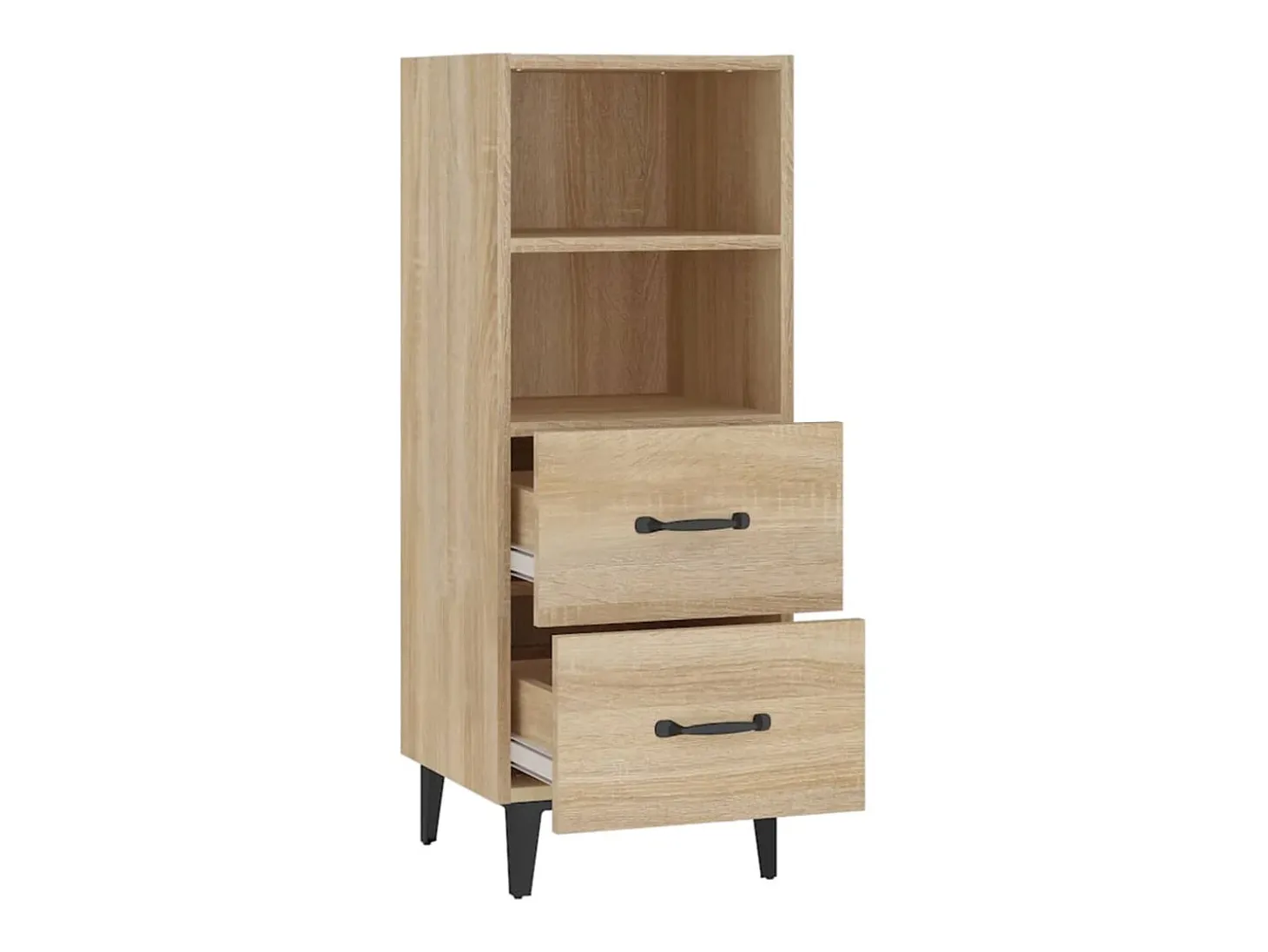 Aparador madera contrachapada color roble Sonoma 34,5x34x90 cm