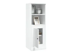 Aparador madera contrachapada blanco brillo 36x35,5x103,5 cm